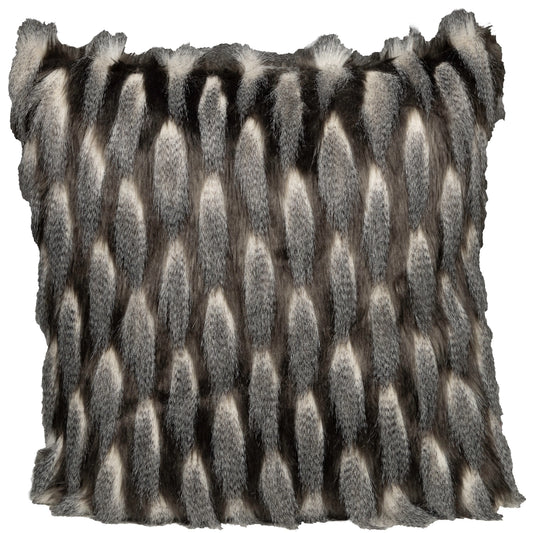 Kissenhülle Silberfell - Luanda Fake Fur 48x48 cm