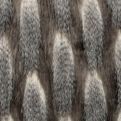 Fellimitat Kissenhülle Silberfell 48x48 cm