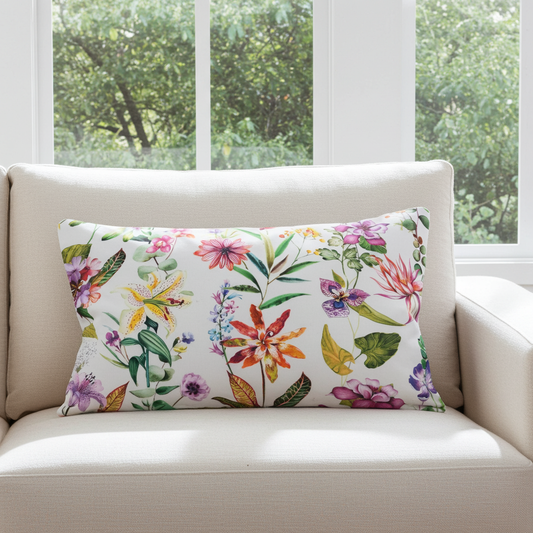 Baumwoll Kissenhülle Frühlingsgeflecht 40x60 cm