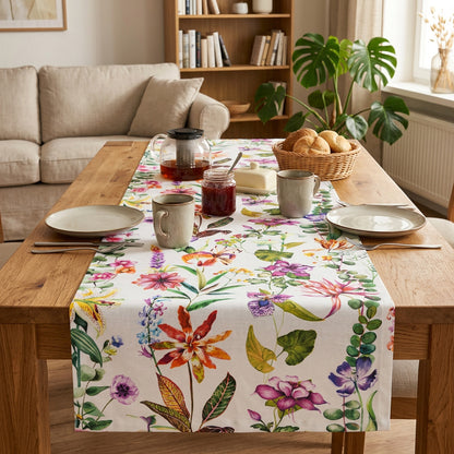 Baumwoll Tischband Frühlingsgeflecht 40x180 cm