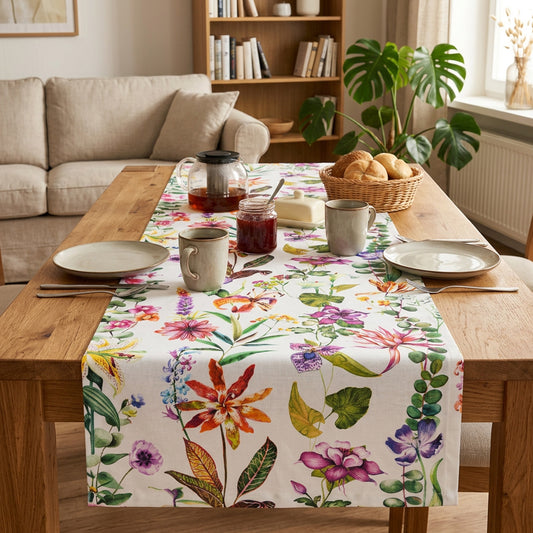 Baumwoll Tischband Frühlingsgeflecht 40x180 cm