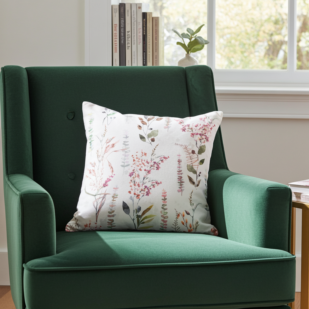 Kissenhülle Frühlingswildwuchs - Praga Flowerfield 50x50 cm