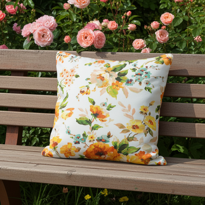 Kissenhülle Aquarell Frühlingshauch - Farrow Flower 50x50 cm