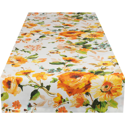 Tischband Aquarell Frühlingshauch - Farrow Flower 50x150 cm