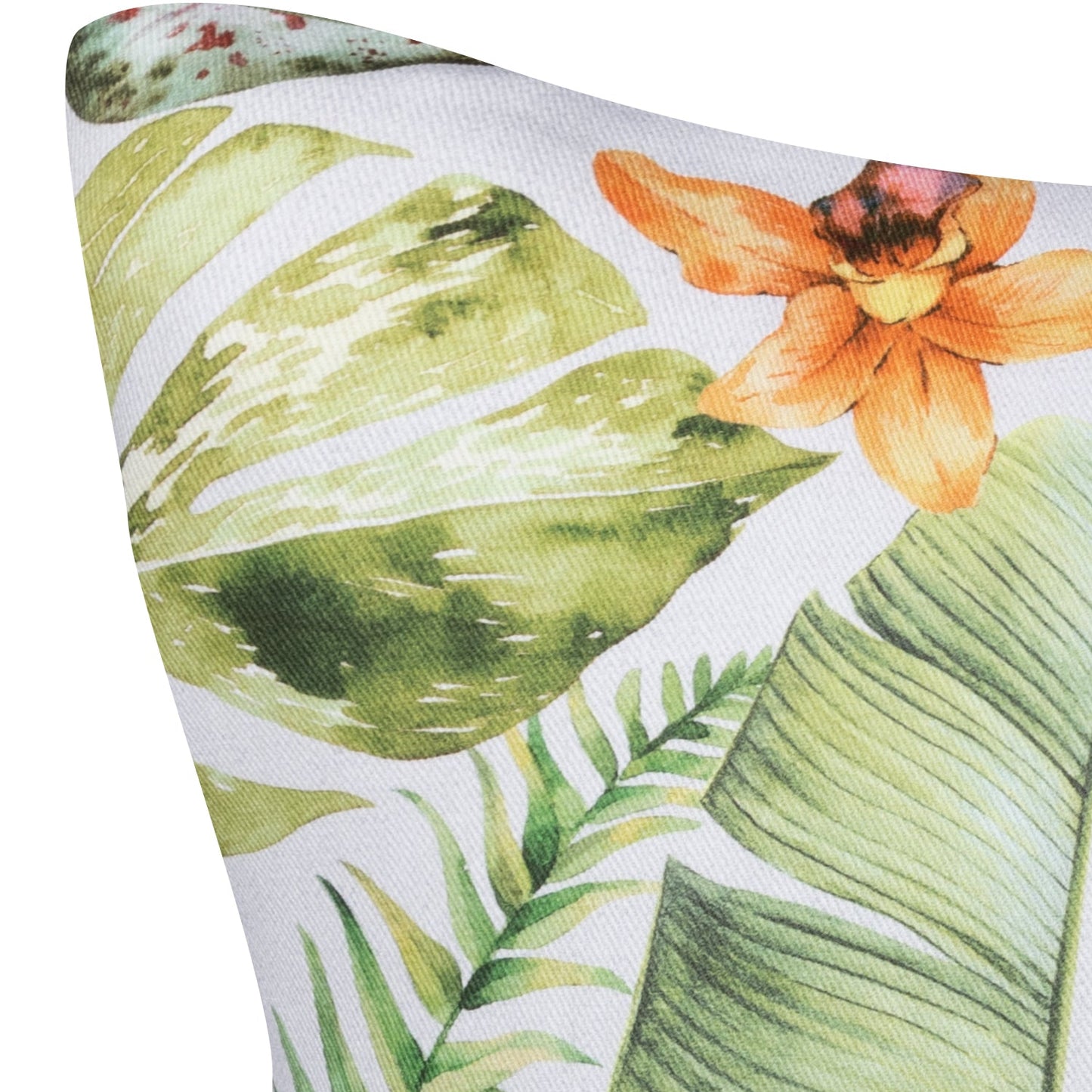 Baumwoll Kissenhülle Tropengarten 50x50 cm