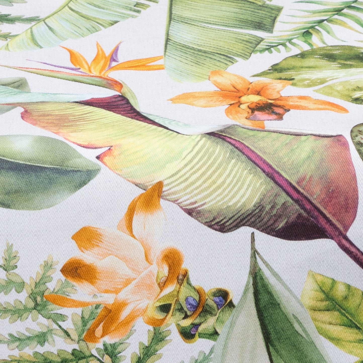 Baumwoll Tischband Tropengarten 50x150 cm