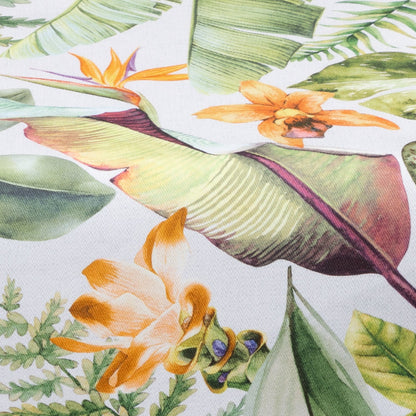 Baumwoll Tischband Tropengarten 50x150 cm