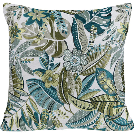 Jacquard Kissenhülle Blätter Tiefe 40x40 cm