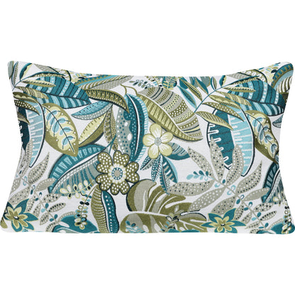 Jacquard Kissenhülle Blätter Tiefe 40x60 cm