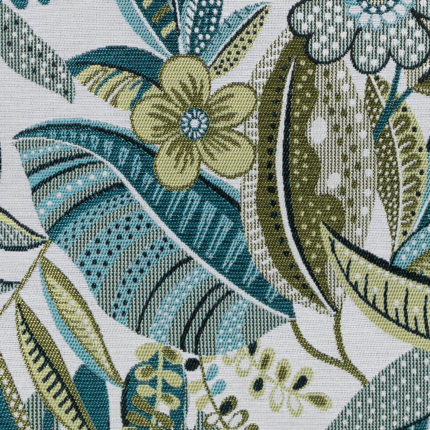 Jacquard Kissenhülle Blätter Tiefe 40x60 cm