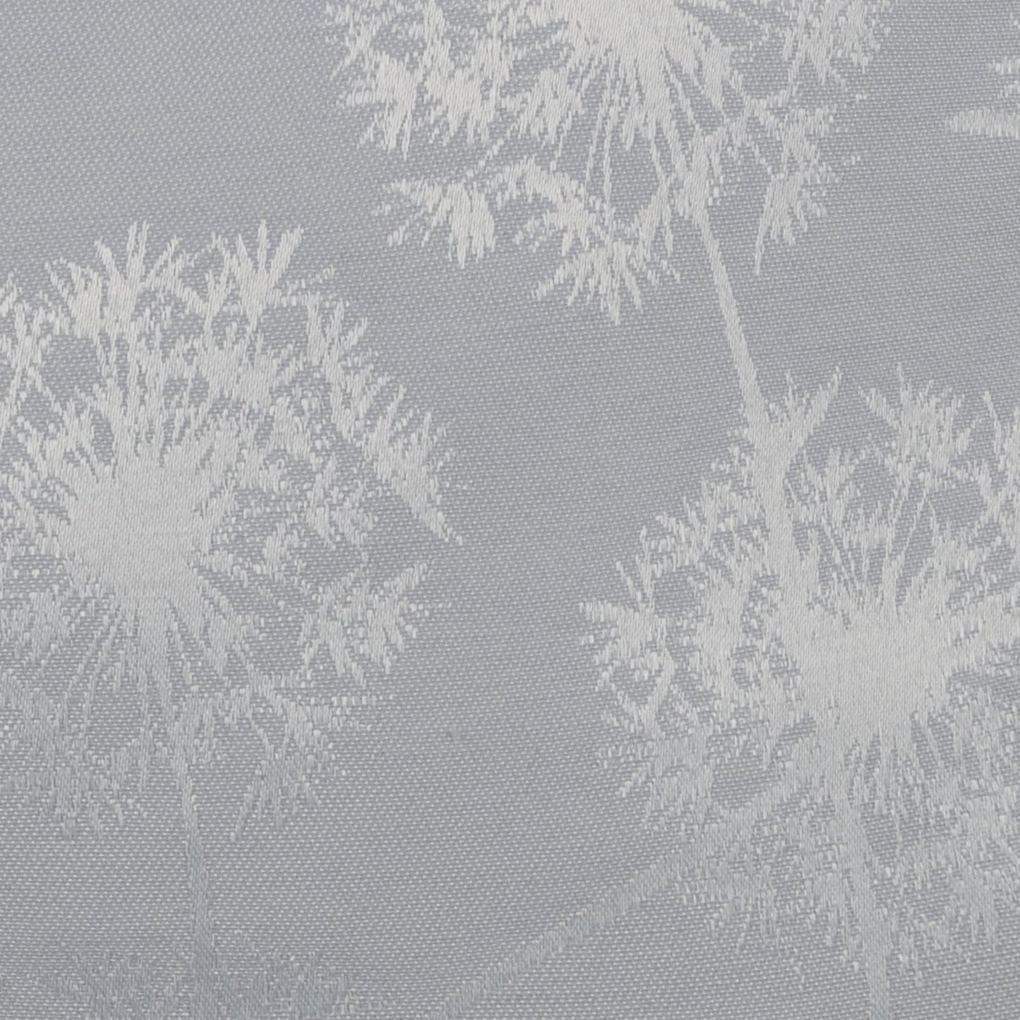 Glanzvolle Jacquard Kissenhülle Silberhauch Pusteblume 40x40