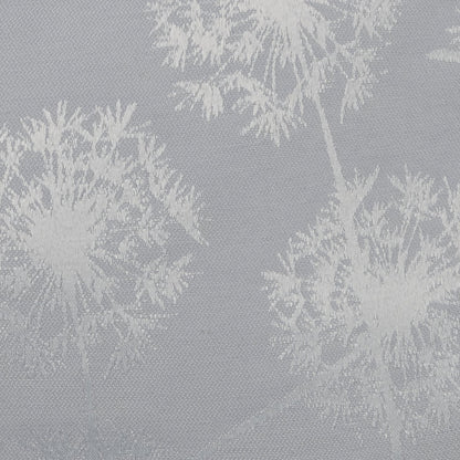 Glanzvolle Jacquard Kissenhülle Silberhauch Pusteblume 40x40