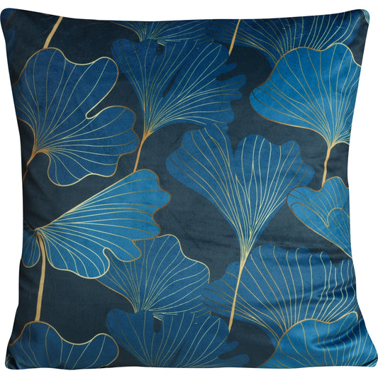 Kissenhülle Mitternachts Ginkgo - Tiffany Gingko Velvet 45x45 cm