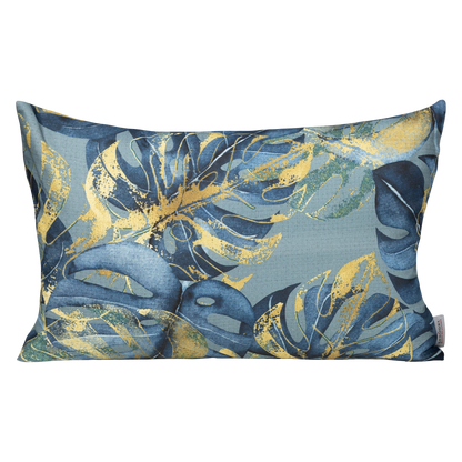 Baumwoll Kissenhülle Monstera Goldstaub 40x60 cm