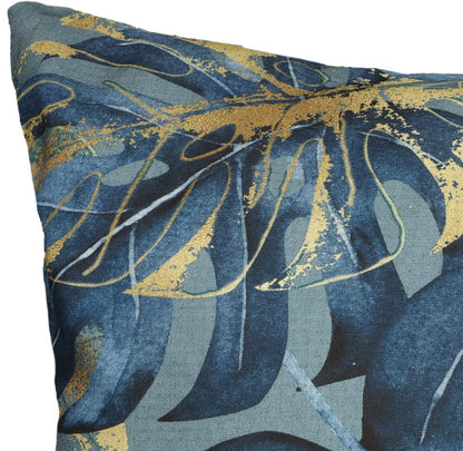 Kissenhülle Monstera Goldstaub - Tiffany Palm 50x50 cm