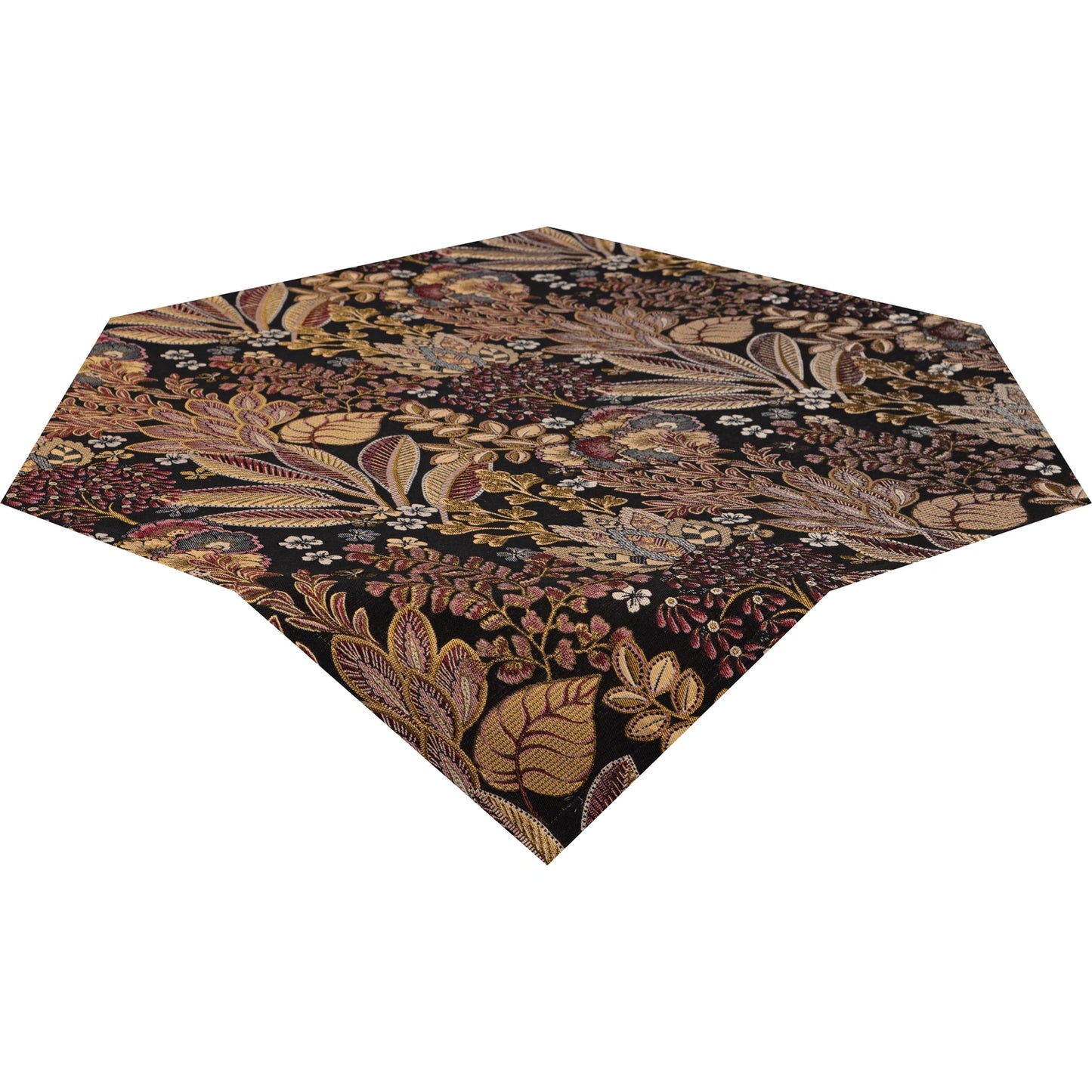 Tischdecke Lichthain - Limao Leaves dark 110x110 cm