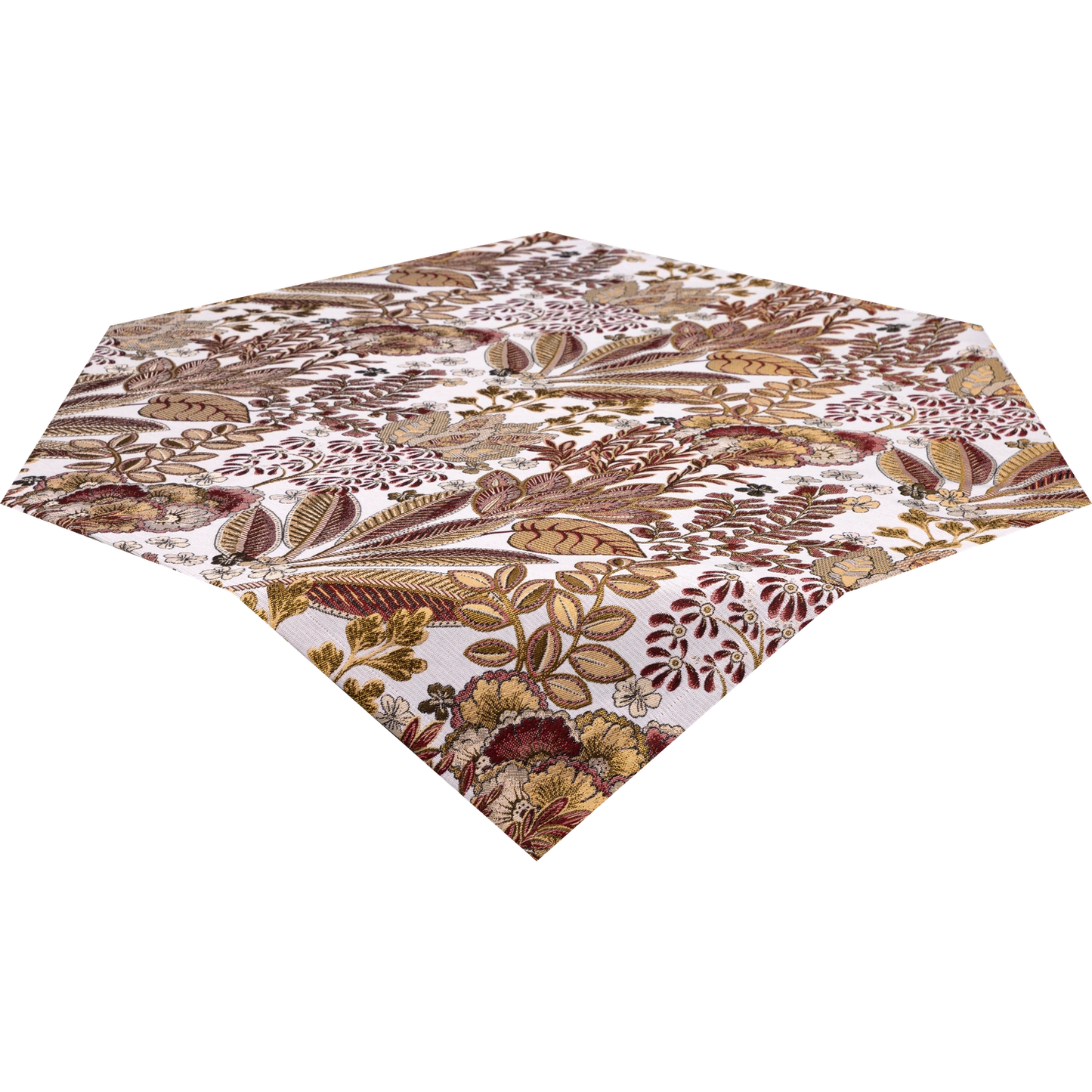 Tischdecke Lichthain - Limao Leaves light 110x110 cm