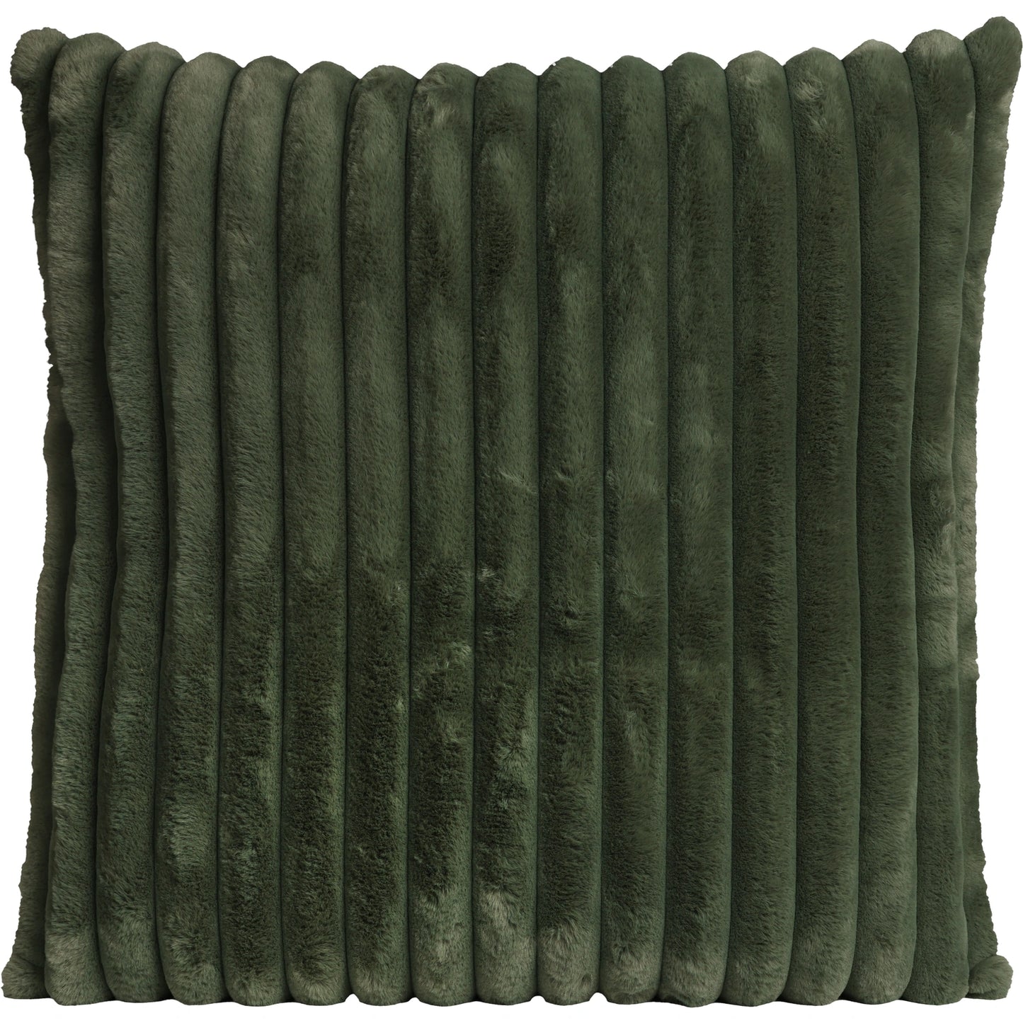 Kissenhülle Cord Optik breit gerippt dunkelgrün - Maya 45x45 cm