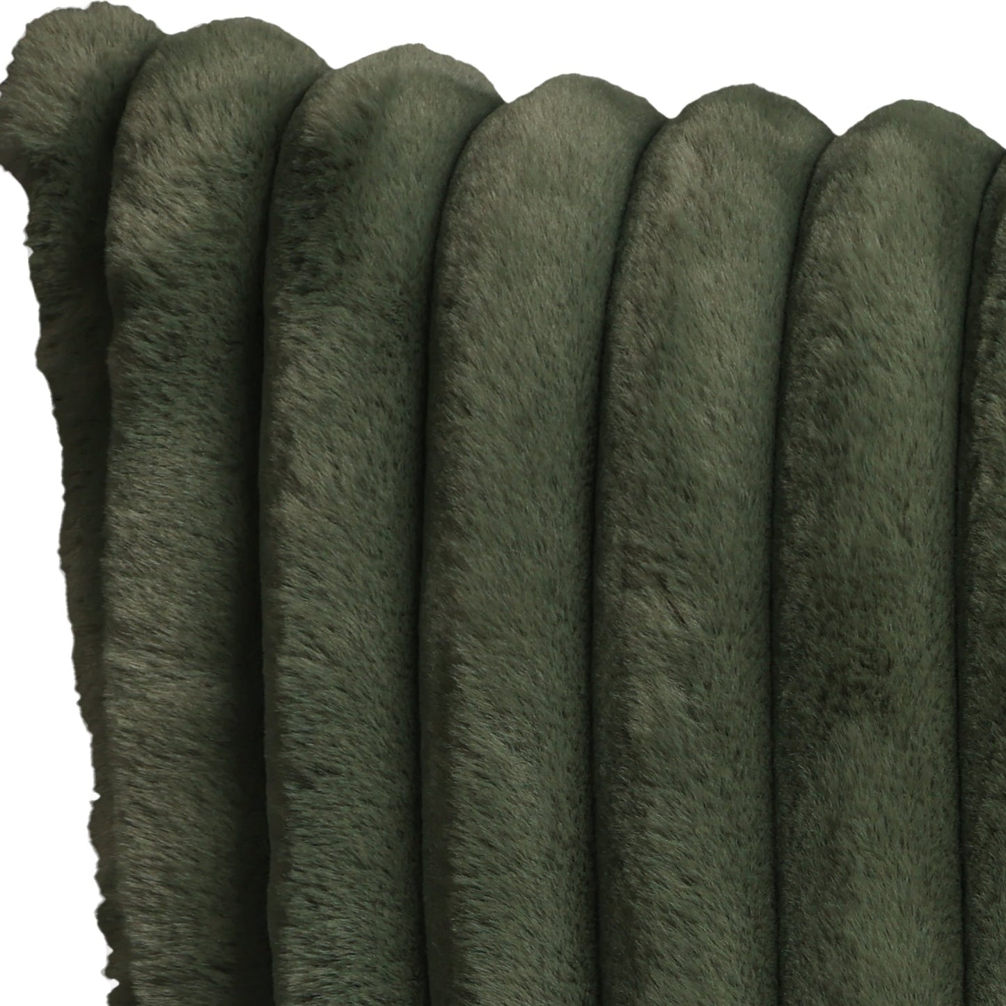 Kissenhülle Cord Optik breit gerippt dunkelgrün - Maya 45x45 cm