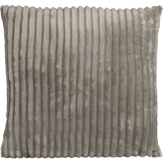 Kissenhülle Cord Optik fein gerippt grau - Maya 45x45 cm