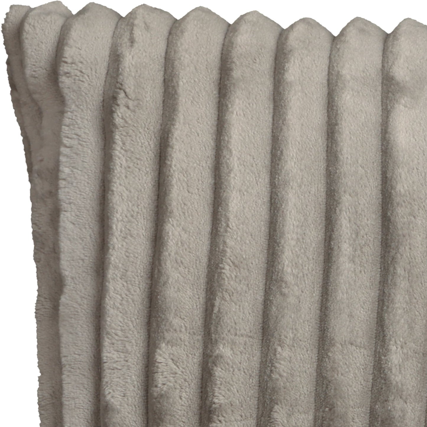 Fellimitat Kissenhülle Cord Optik fein gerippt grau 45x45 cm