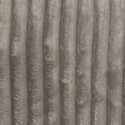 Fellimitat Kissenhülle Cord Optik fein gerippt grau 45x45 cm