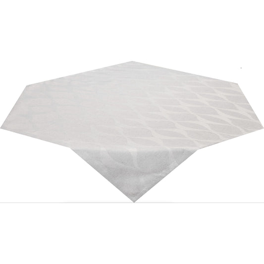 Tischdecke Milos Waves light grey - 110/110 cm