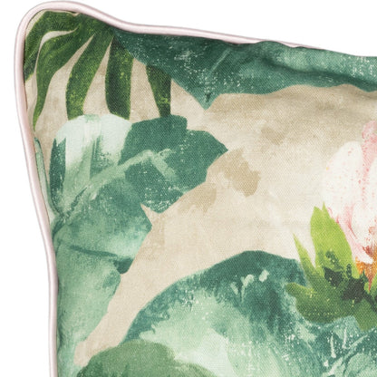 Kissenhülle mit Keder Tropische Seerose - Lionela Palm 50x50 cm