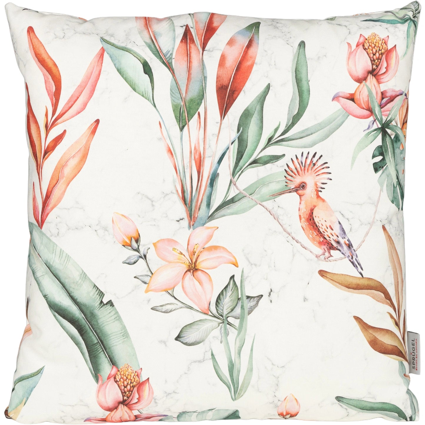 Kissenhülle Blütendschungel - Lionela Bird 60x60 cm