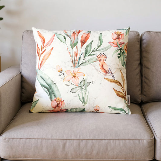 Baumwoll Kissenhülle Blütendschungel 50x50 cm