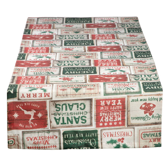 Tischläufer Weihnachten Patchwork - X-Mas Vintage Patchwork 50x150 cm