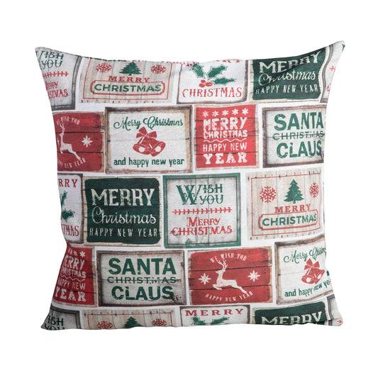 Kissenhülle Weihnachten Patchwork - X-Mas Vintage Patchwork 60x60 cm