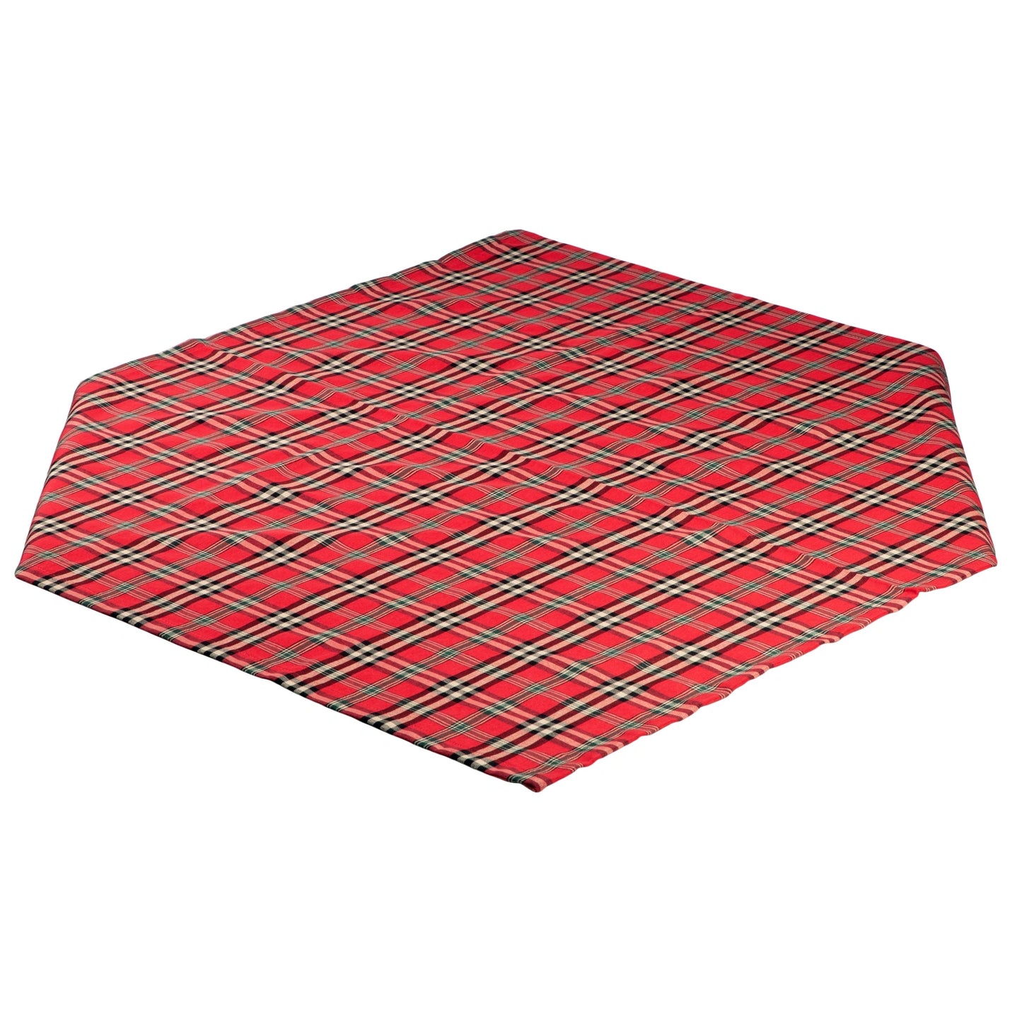 Tischdecke Schottenkaro rot schwarz - X-Mas Vintage Tartan 85x85 cm