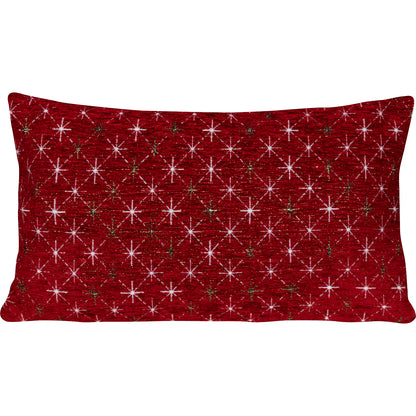 Kissenhülle Starlight red Chenille - 30x50 cm