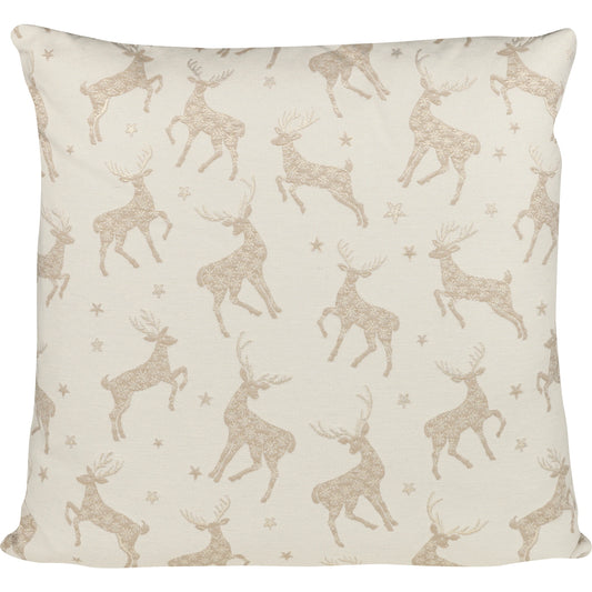 Kissenhülle Edles Wild Beige - Sparkle Deer beige 50x50 cm