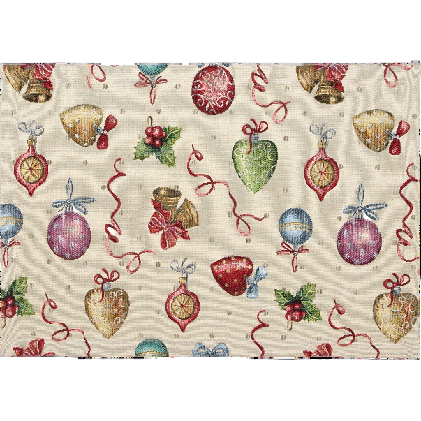 Gobelin Tischset Christbaumzauber Bunt - Jingel Bells Dots 35x50 cm