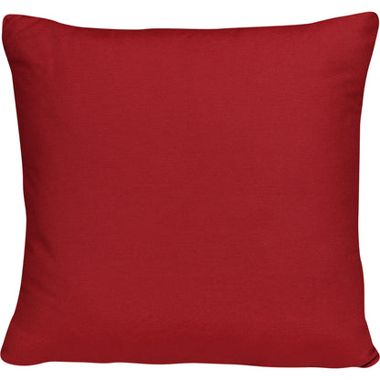 Kissen Rückseite in rot 