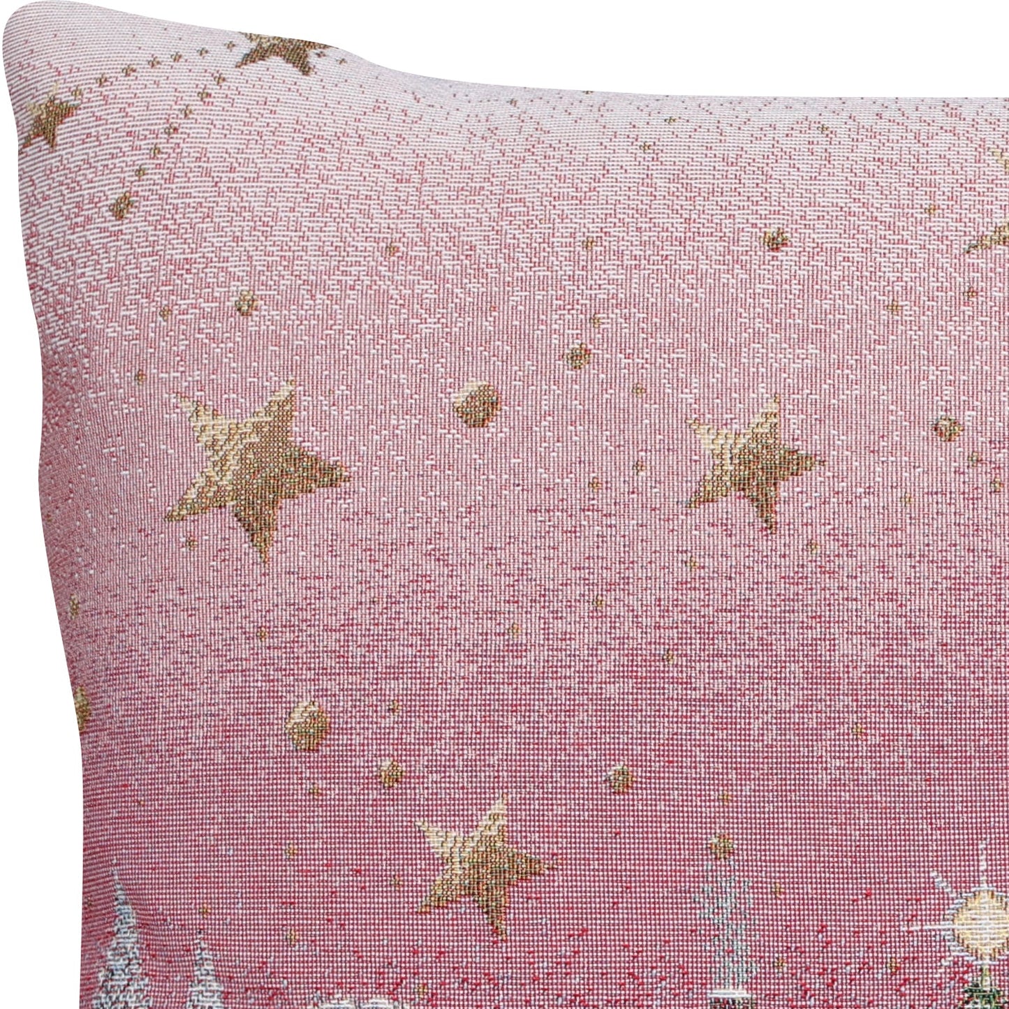 Gobelin Kissenhülle mit Magie des Dorfes - Mystic X-Mas Life 45x45 cm