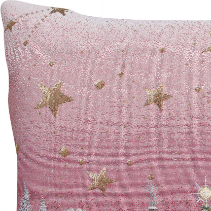 Gobelin Kissenhülle mit Magie des Dorfes - Mystic X-Mas Life 45x45 cm