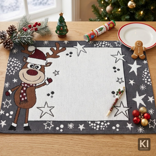 Gobelin Tischset Rentier Rudi 33x50cm | fest & griffig