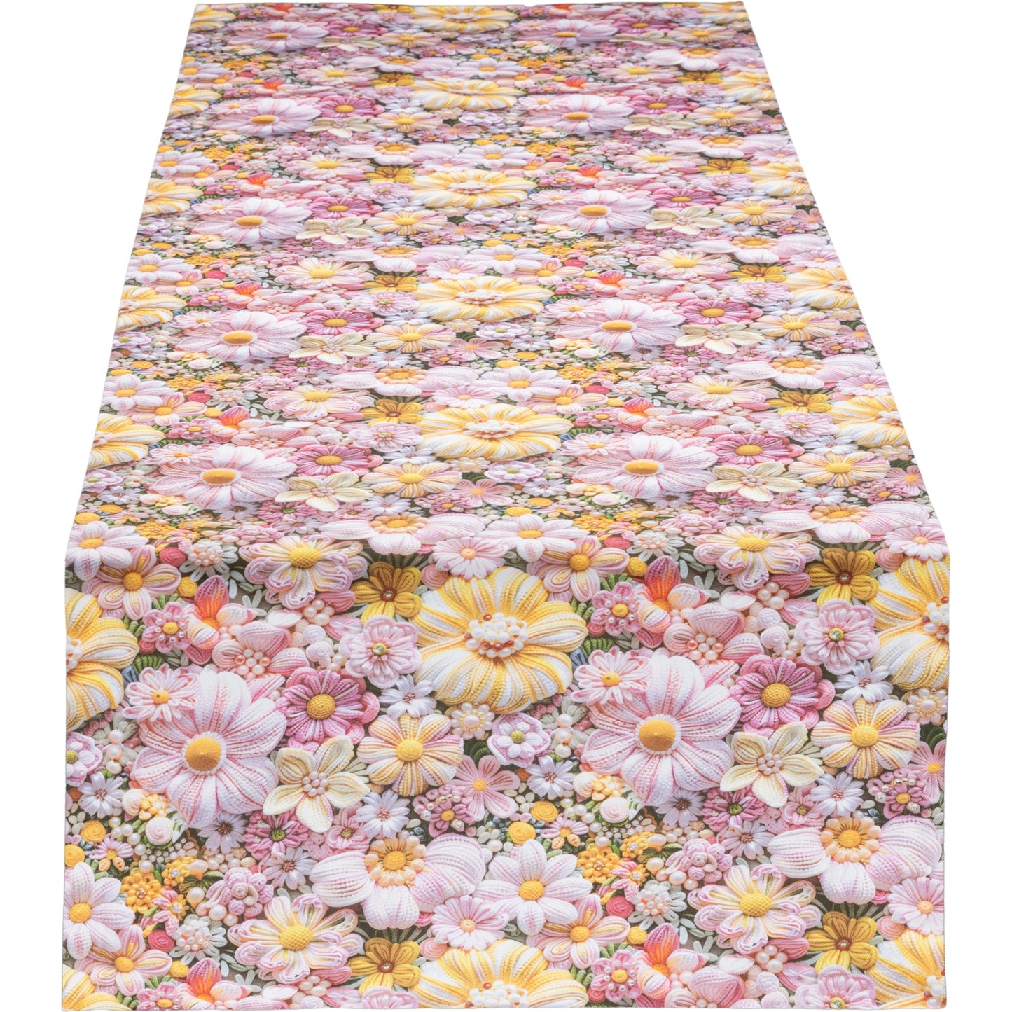 Tischband Blüten Illusion - Summer Flowers 40x180 cm
