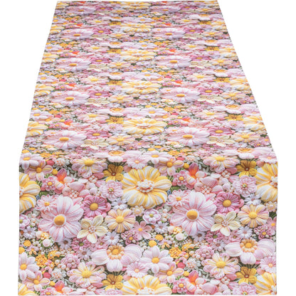 Tischband Blüten Illusion - Summer Flowers 40x180 cm