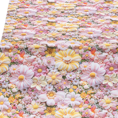 Baumwoll Tischband Blüten Illusion 50x150 cm