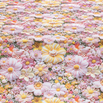 Baumwoll Tischband Blüten Illusion 50x150 cm