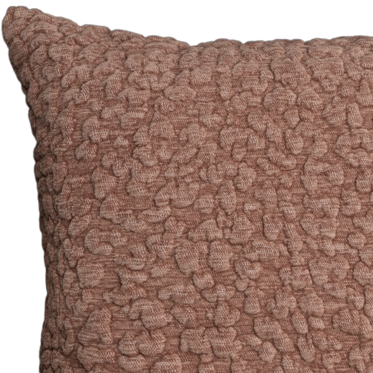 Kissenhülle Vapi Bubbles Nude 45x45 cm | Flauschig & Voluminös - Bouclé Altrosa Noppen