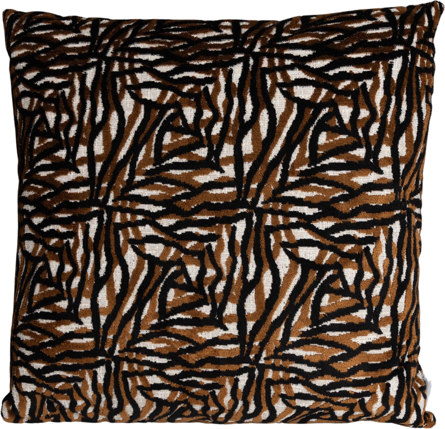Kissenhülle Palota Modern Art 45x45 cm | Fest & Griffig - Abstraktes Motiv Braun Creme
