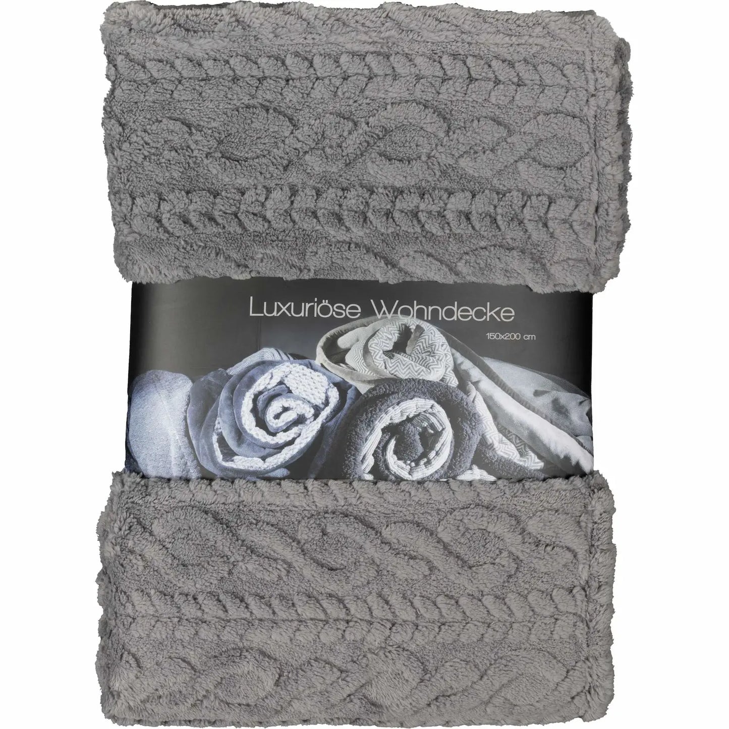 Rope-Wohndecke, Farbe grau