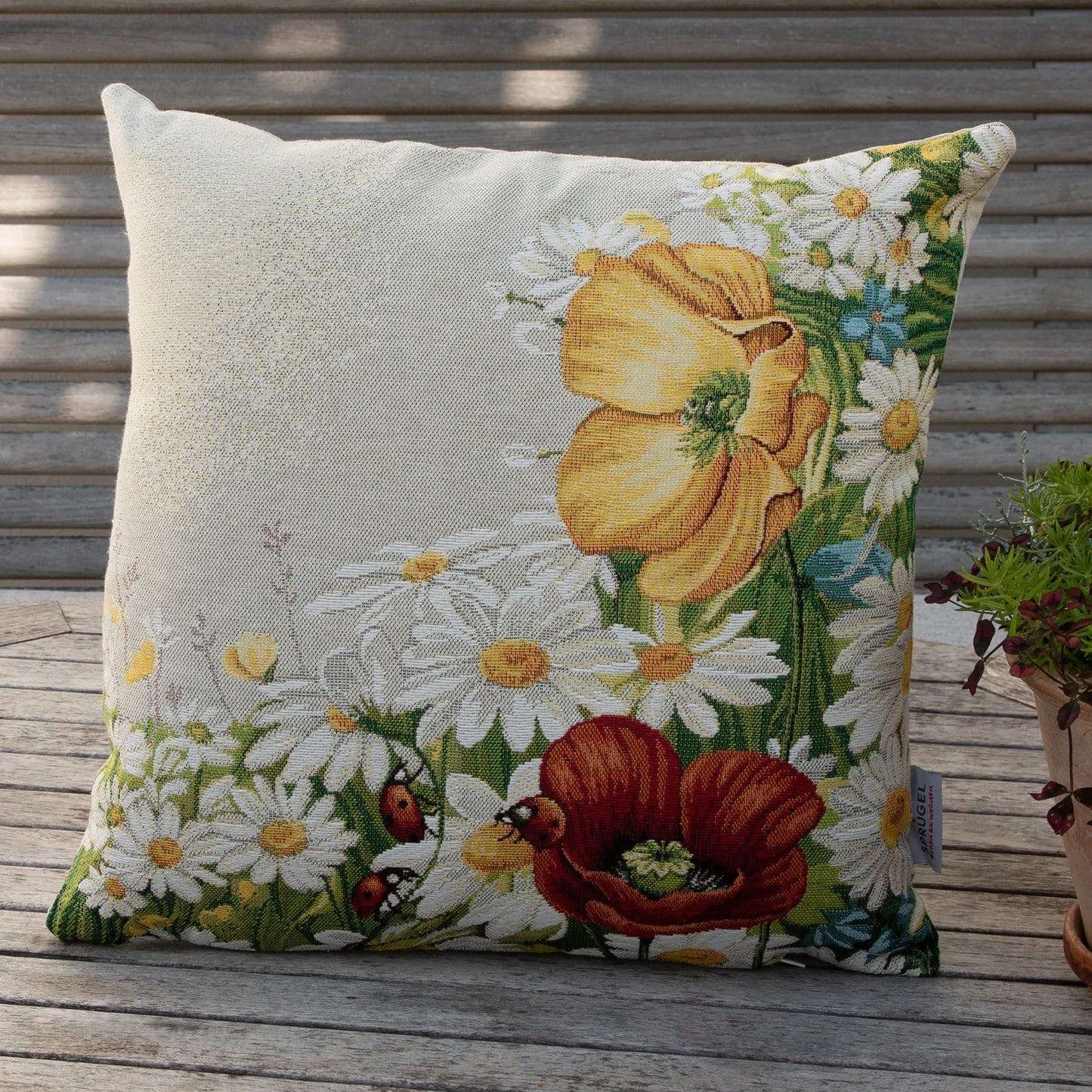 Gobelin Mohn Poesie 45x45 cm