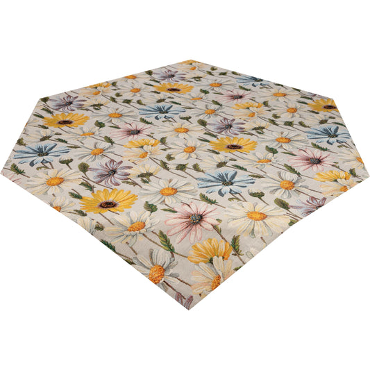 Gobelin Mitteldecke Frühlingsblütenwiese - Elina Flowerfield 85x85 cm