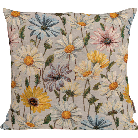 Gobelin Kissenhülle Frühlingsblütenwiese - Elina Flowerfield 40x40 cm